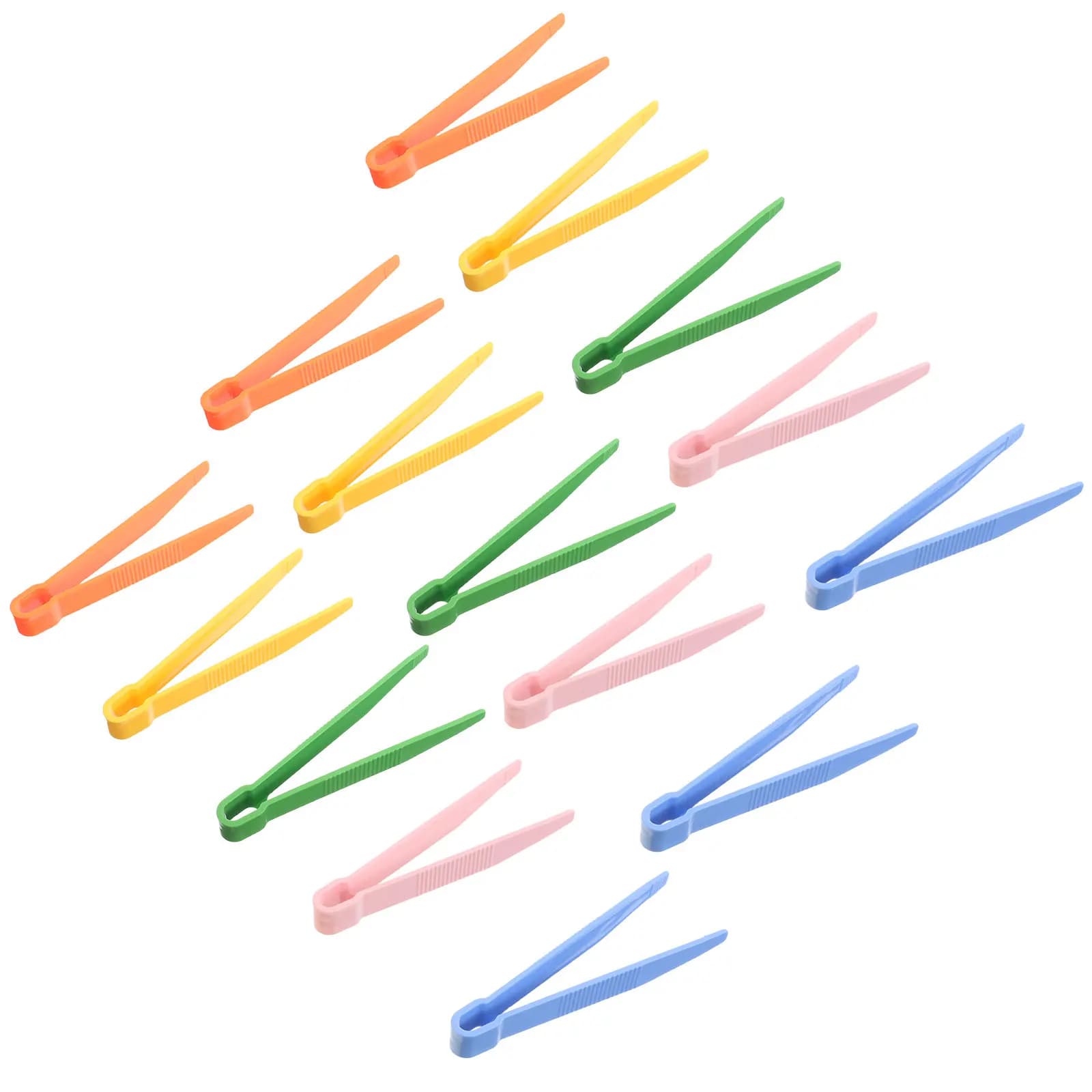 15 pinze colorate in plastica per esplorare la natura, strumenti per catturare insetti per bambini, per l'esplorazione della natura all'aperto, per lo sviluppo della motricità fine dei bambini