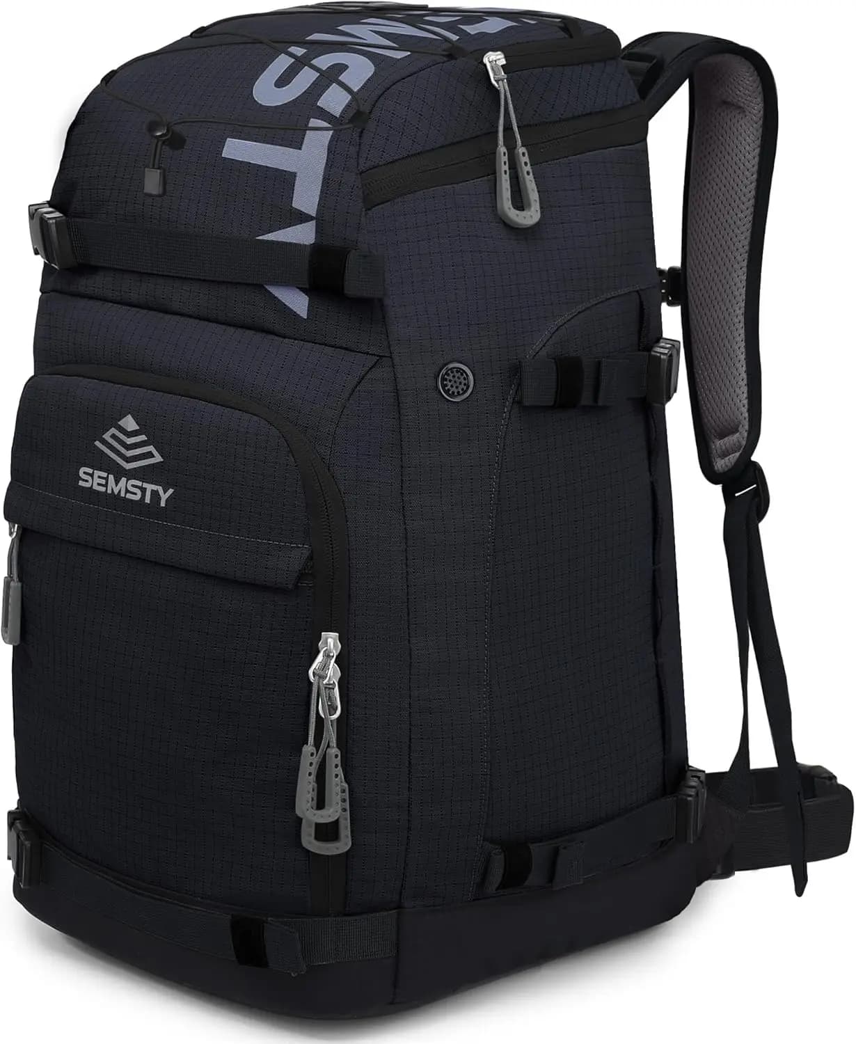Borsa per Scarponi da Sci 55L, Zaino Impermeabile per Sci e Snowboard, per Casco, Occhiali, Guanti e Accessori