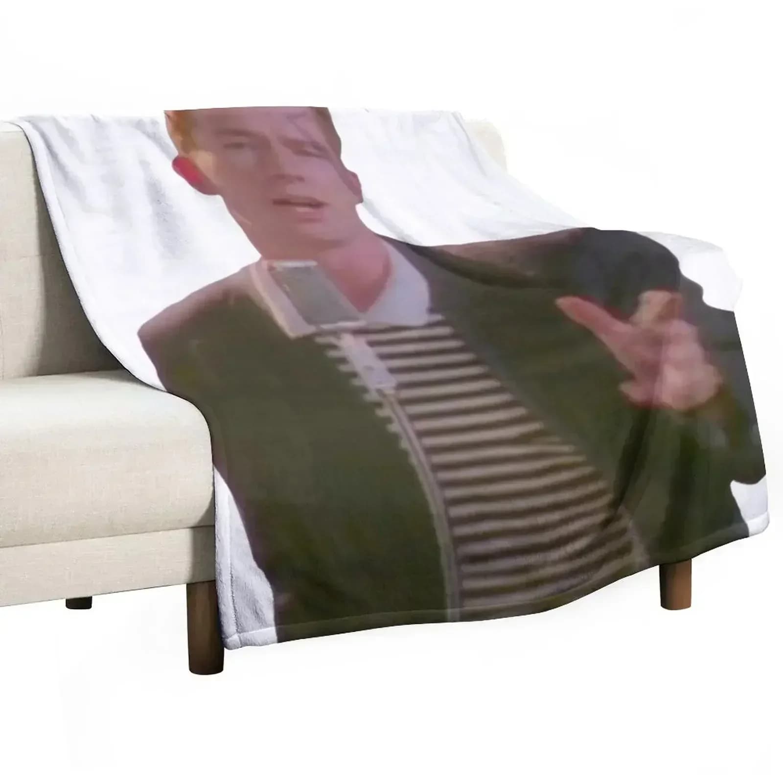 Never gonna give you up Throw Blanket Kid'S Sleeping Bag funny gift Sofa Throw Hairys Blankets
