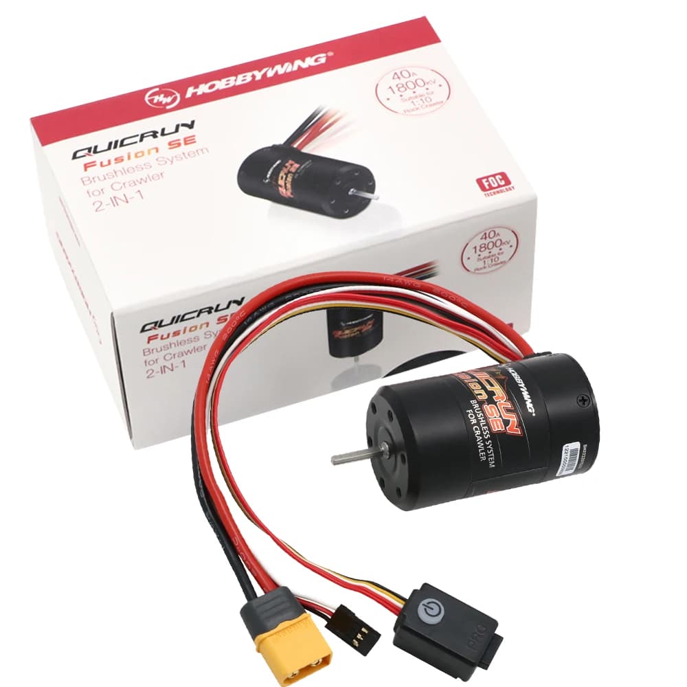 Hobbywing QuicRun Fusion SE Motore Brushless Sensored Impermeabile 1200KV/1800KV Costruito In 40A ESC Per Veicoli 2 in 1 1:10 Parte di Auto