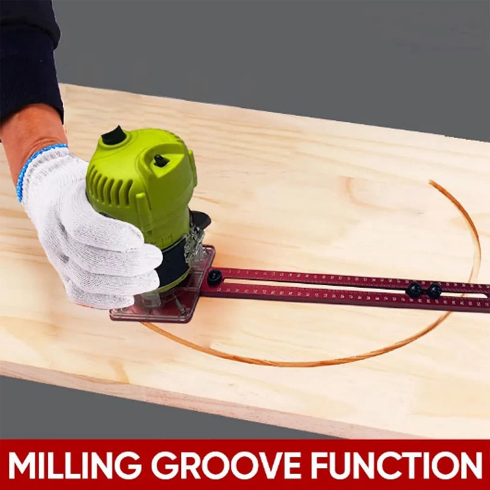 Router Milling Bracket Aluminum Alloy Trimming Machine Board Woodworking Cutting Jig Woodworking Cutting Jig