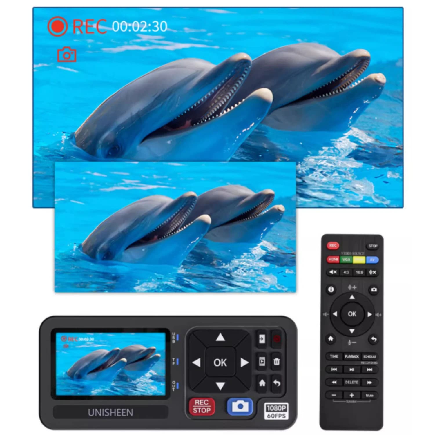 Scheda di acquisizione medica HDMI UR500A-M - Scatola per streaming live chirurgico per ultrasuoni, laparoscopia e doppler a colori