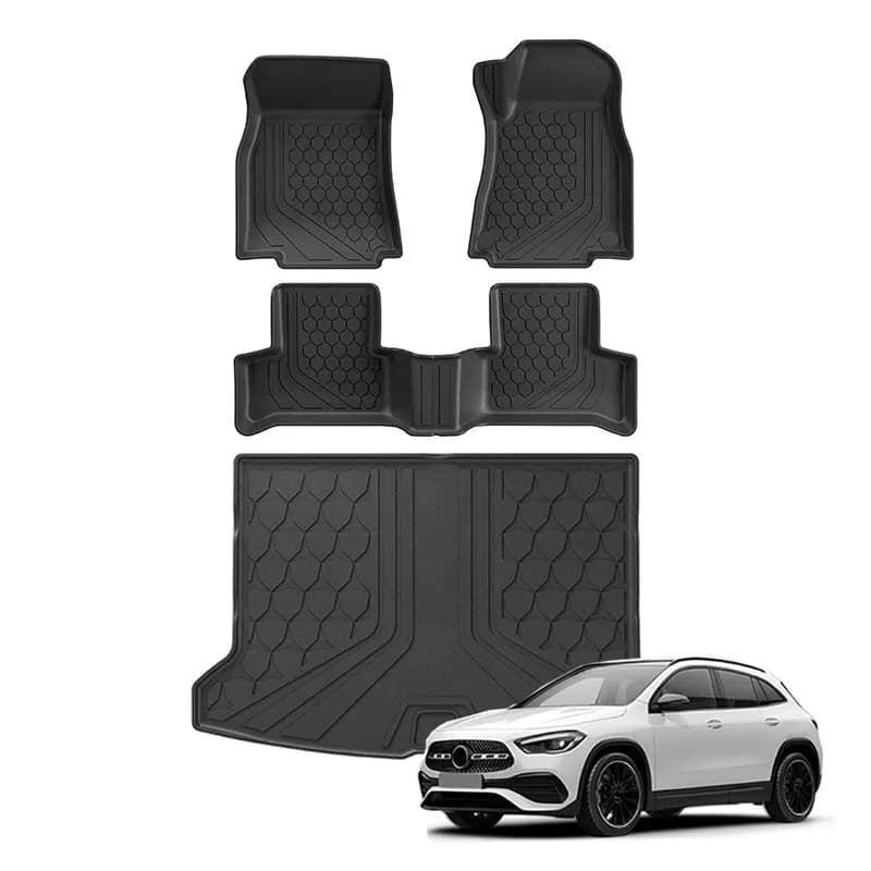 Tappetino per bagagliaio auto per Mercedes Benz GLA 200/220/250 2025-2026, tappetini in TPE impermeabili per tutte le stagioni, rivestimento posteriore per vano di carico