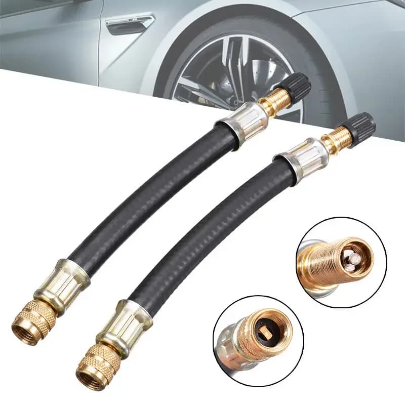 1 pz 210mm accessori di estensione della valvola della gomma flessibile, per bici da passeggino per camion moto auto a doppia ruota