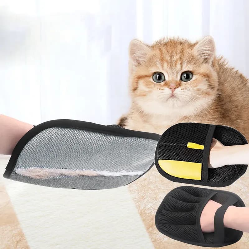 Pet Hair Remover Gloves Electrostatic Cleaning for Cats Dogs Reusable Washable Grooming Glove Cat and Dog Hair Cleaning Tools