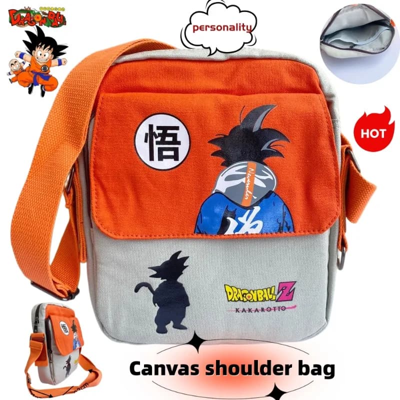 Borsa a Tracolla Dragon Ball, Carina e alla Moda, Personalizzata, Creativa, Kawaii, per Studenti, Grande Capacità, in Tela, Regalo per Amici