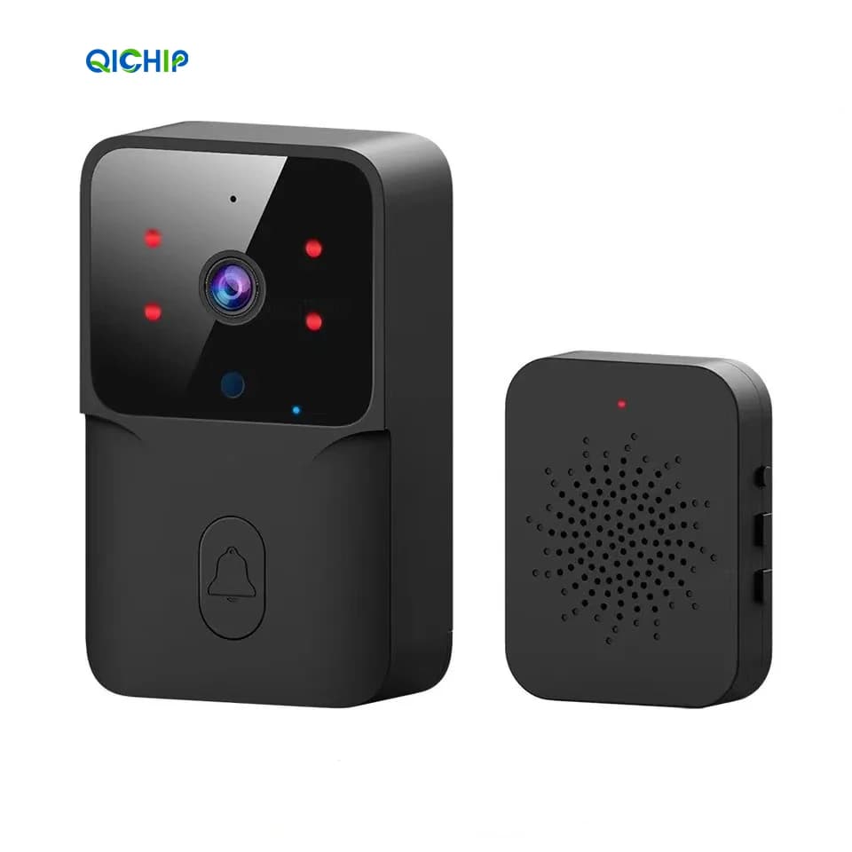 Cicalino Ricevitore USB Campanello video intelligente Visione notturna Citofono Monitor Wireless Wifi Campanello Telecamera Hotel Spina vocale Alimentazione