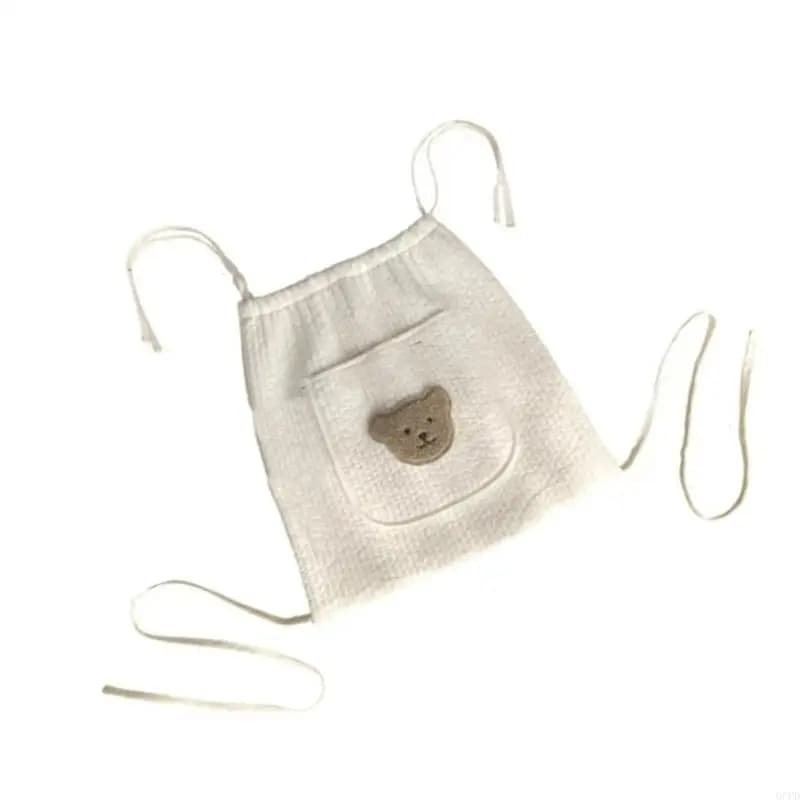 Borsa portaoggetti per passeggino Borsa da appendere per passeggini Borsa con orsetto ricamato