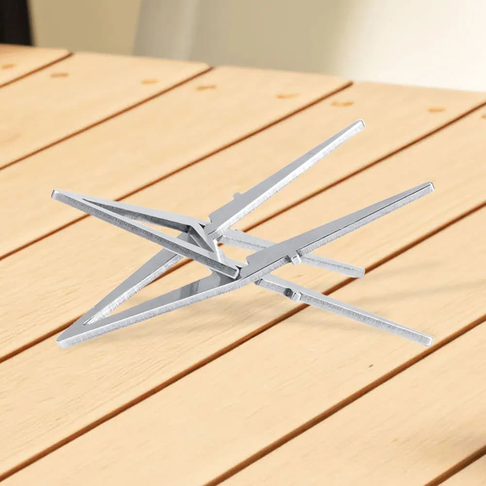 Stove Internal Bracket Stainless Steel Portable Stove Bracket Detachable Camping Pot Stand for Camping Hiking
