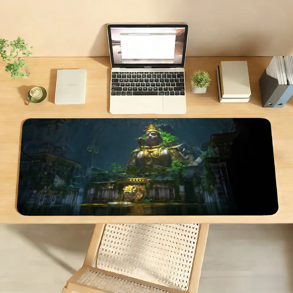 Tappetino per Mouse U-UnchartedES Antiscivolo con Bordo Bloccato, Tappetino da Scrivania per PC e Laptop, Accessori in Gomma per Ufficio, Tappeto XXL per Tastiera e Giochi