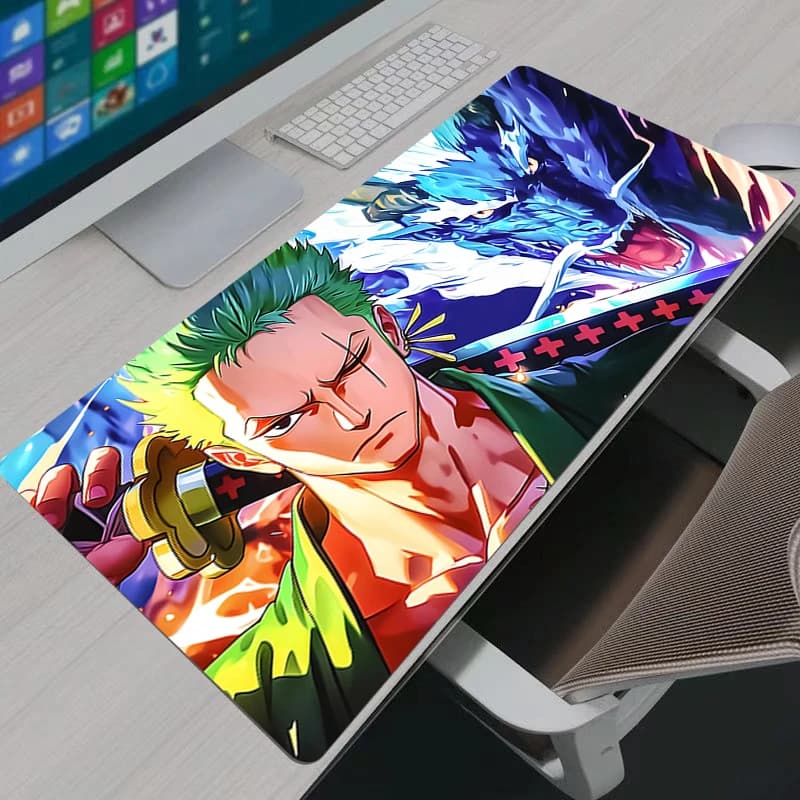 Mouse Mat Notbook One Piece Zoro Large Keyboard Carpet Anti-slip Rubber Computer Mat PC Desk Mat Gamer Mouse Mat Young Gifts
