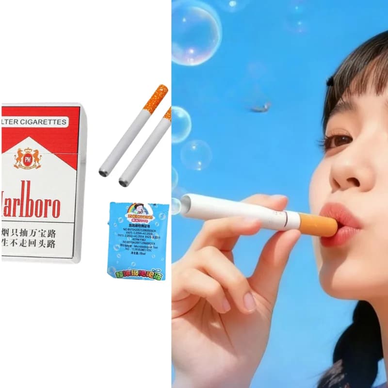 2026 Cigarette-shaped Bubble Maker Stress Relief Wand Toy Desk Party Photo Prop for Children Adult Gift