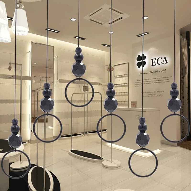 Catene di Cristallo per Negozi di Abbigliamento, Ganci e Catene per Appendere Vestiti, Decorazioni per Esposizione e Conservazione