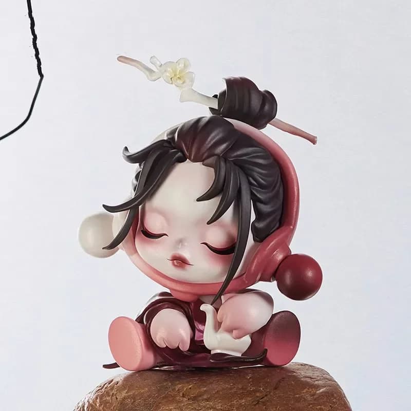 POP MART SKULLPANDA L'inchiostro Plum Blossom Series Blind Box Toys Anime Action Figure Caja Surprise Mystery Box Bambole Ragazze Regalo