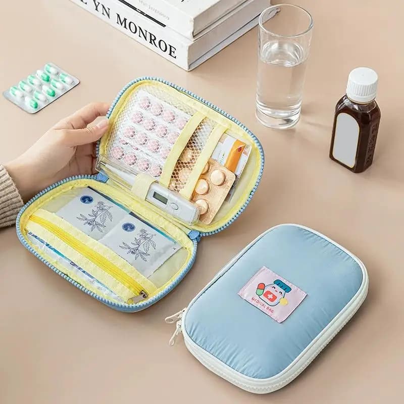 First Aid Medical Bag Portable Medicine Storage Organizer for Outdoor Sports and Emergency