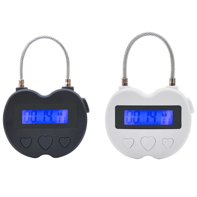 Lucchetto Intelligente con Display LCD, Impermeabile, Ricaricabile USB, Timer Temporaneo, Lucchetto Elettronico da Viaggio