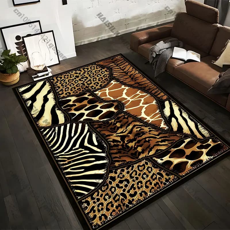 Carpets with Animal Print in 21 Measures, Adult Yoga Mats, Living Room Decoration, Custom Zerbino