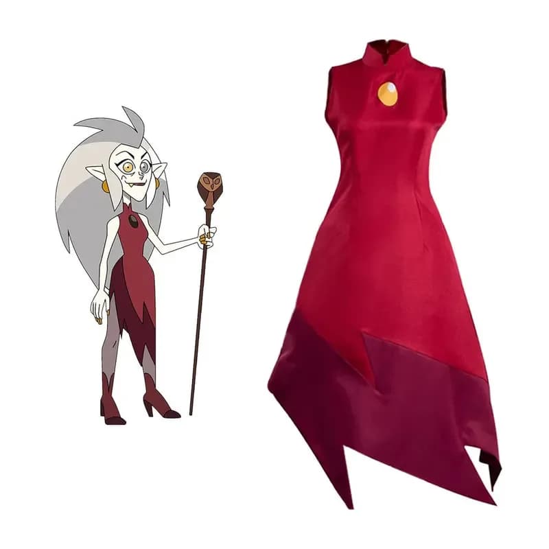The Owl House Amity Edalyn Abito Top Pantaloni Costume Cosplay Halloween Masquerade Carnevale Abiti da festa per le donne