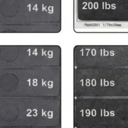 Fitness Weight Sticker Label Number 4.5kg To 91kg Gym Plate Stack Decal For Strength Training Machine Replacement Parts Black