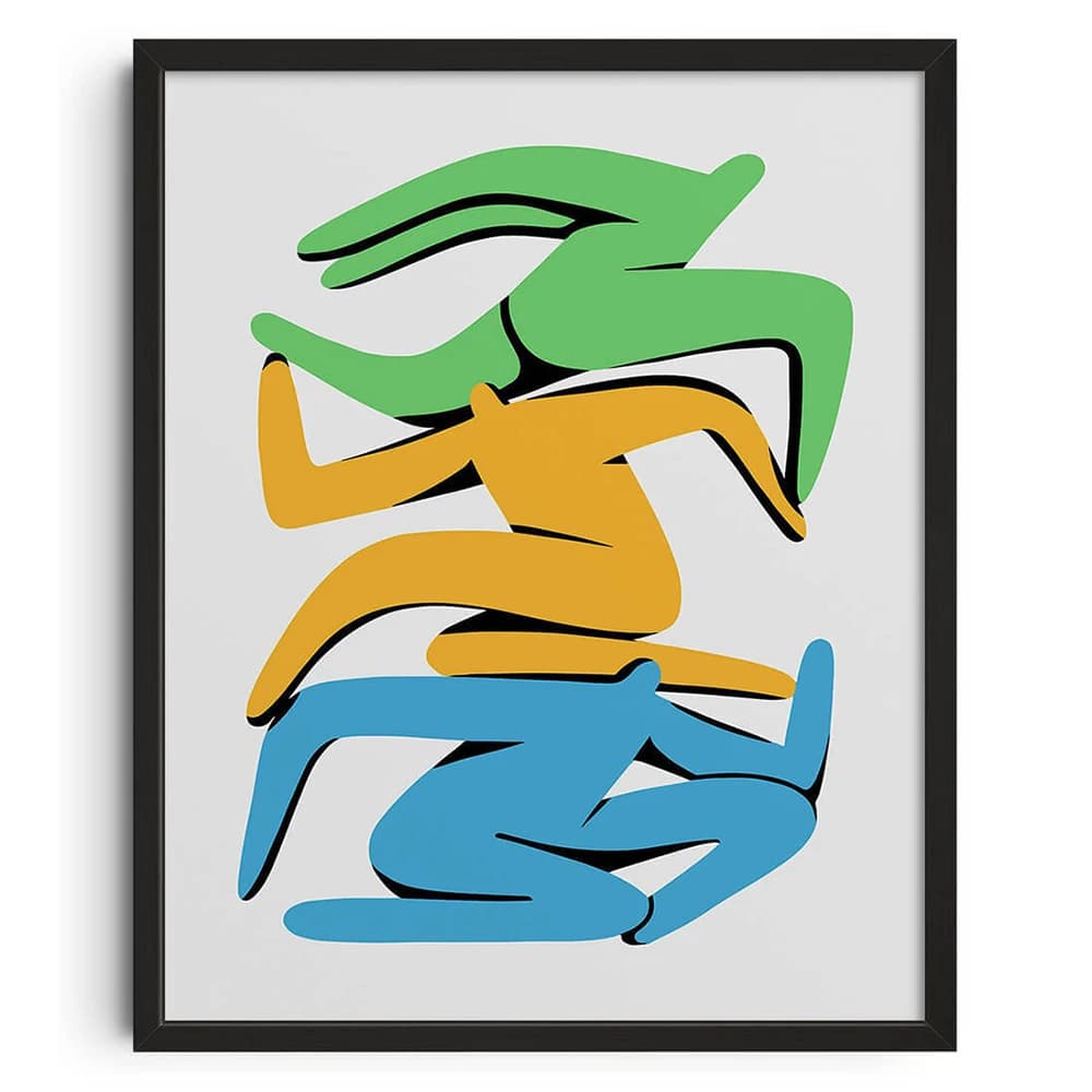 1pc frameless,Canvas Painting Abstract Canvas Print Mid Century Wall Art Vintage Classic Retro For Living Room Bedroom Home Deco