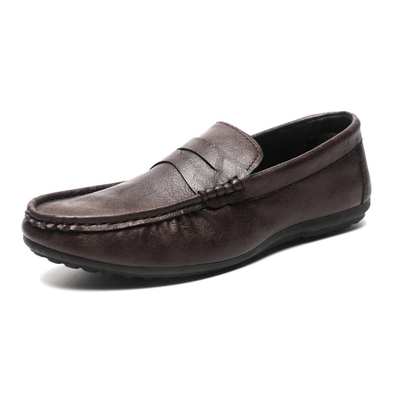Fashion Business Mens Handmade Leather Casual Commute Driving Slip-on Shoes Luxury Soft Sole Comfy Moccasins Loafers Shoes Men