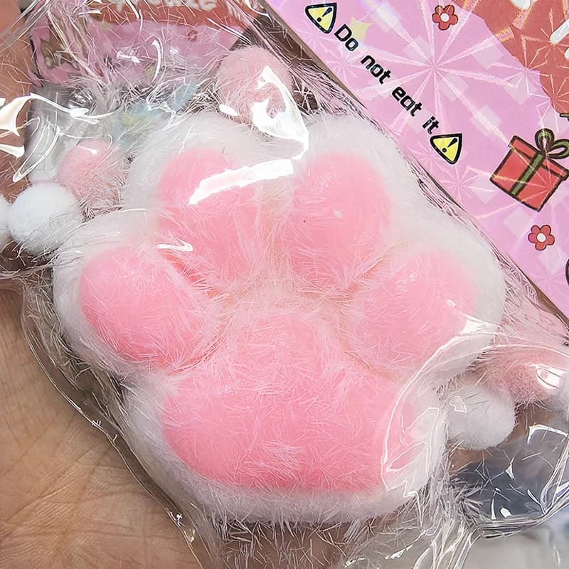 Sticky Soft Cat Paw Pinching Squishy Toy Stress Reliever Cute Desktop Decor Relax Toy Party Favor Small Present