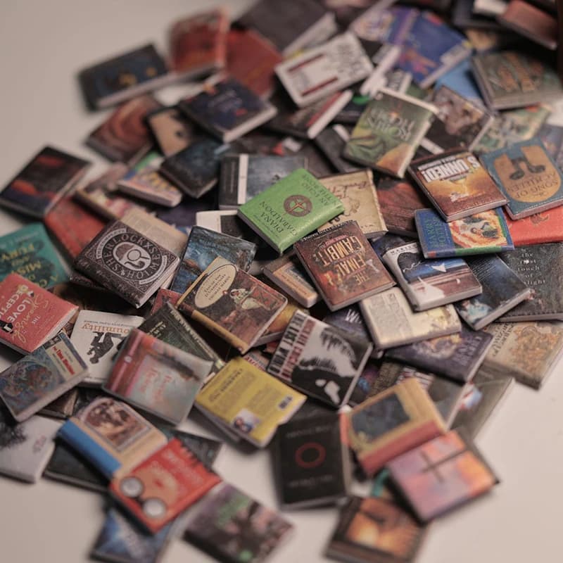 200 Pezzi Libri in Miniatura per Casa delle Bambole, Accessori per Libreria, Mini Accessori, Decorazioni in Miniatura per Casa delle Bambole