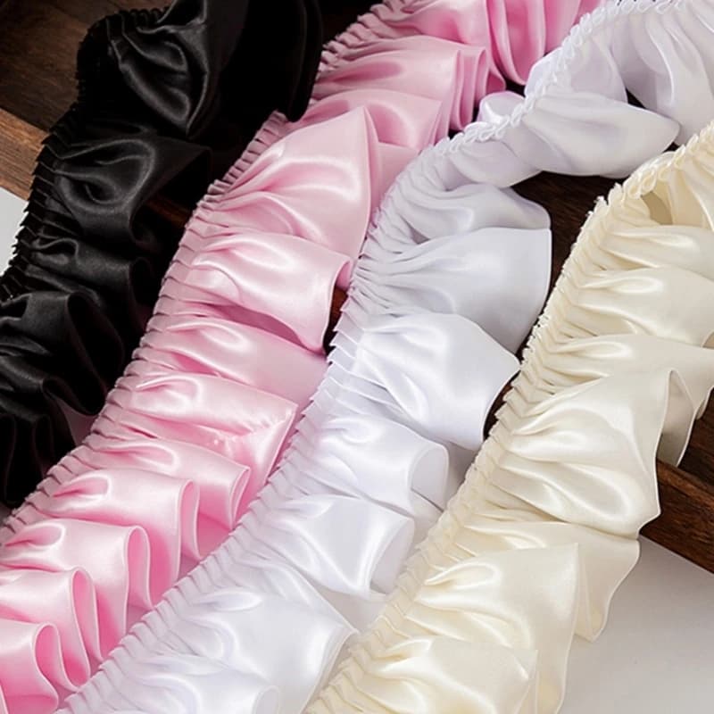 12 colors pleated acrylic fabric reflective lace doll doll dome dress textile for home cover cabinet structure for animals sewing materials