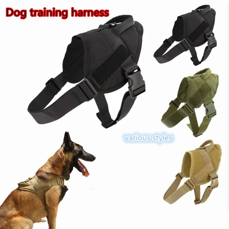 Guinzaglio da addestramento per cani da esterno, gilet per cani antideflagrante in nylon leggero, resistente all'usura, per cani di taglia media e grande