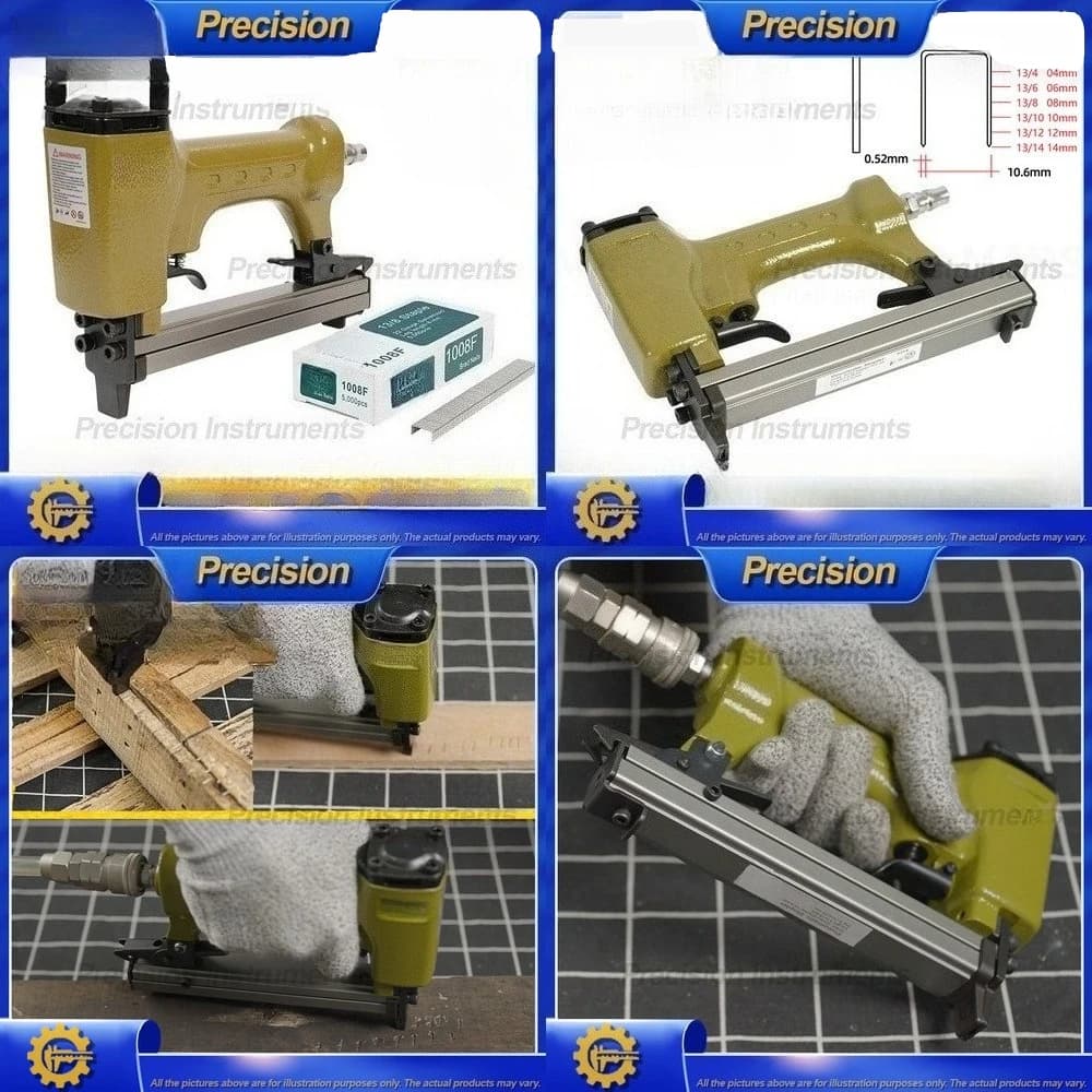 2026 Pistola cucitrice pneumatica per impieghi gravosi per graffette a forma di U da 13/8 pollici Strumento di fissaggio per recinzione del telaio della porta