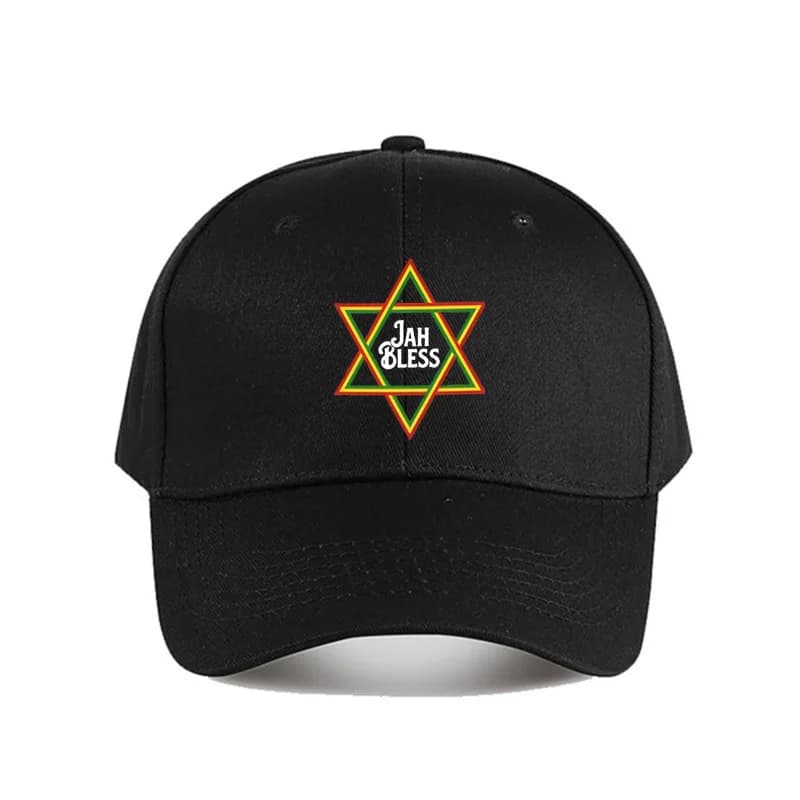 Jah Bless Rasta Star of David ted Hat Beanies Winter Hats Warm Hip Hop Rastafari Flag Caps for Men Women Four Season Men's And W