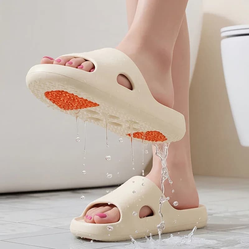 Pantofole da Bagno Antiscivolo Traforate per Donne in Gravidanza e Genitori, Scarpe da Interno 2026, Taglie Grandi fino al 45, Pantofole da Casa per Donne