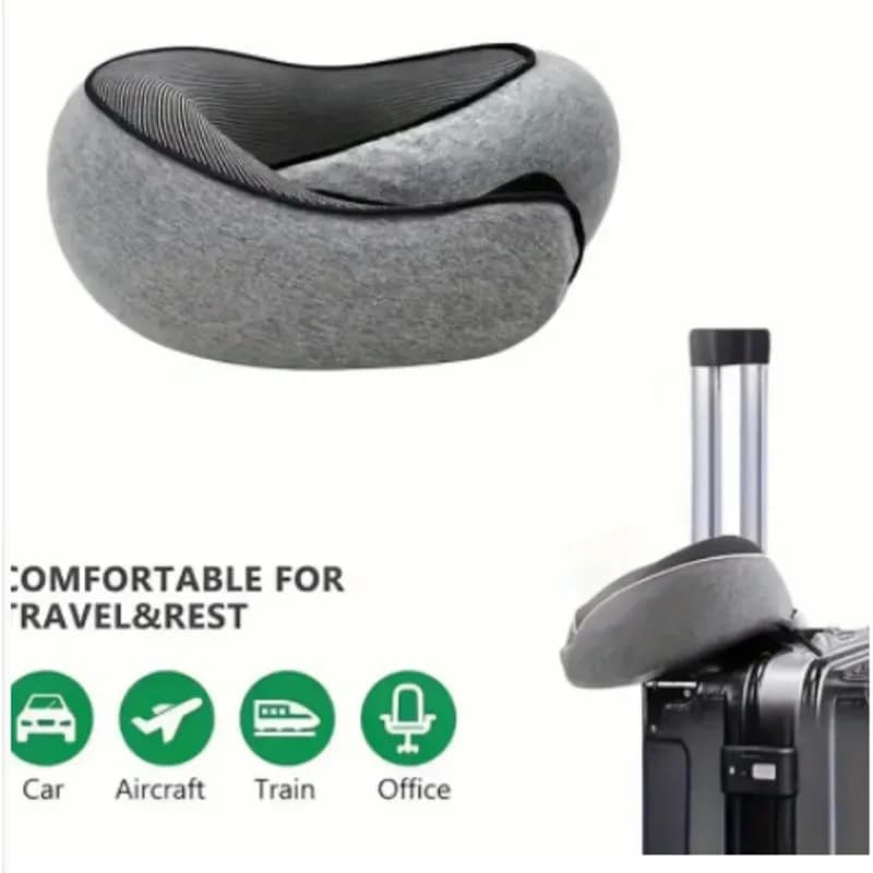 【LAST CHANCE】 Cuscino per lumache in memory foam Supporto per il collo a forma di U - Per borsa di stoccaggio dal design da viaggio inclusa