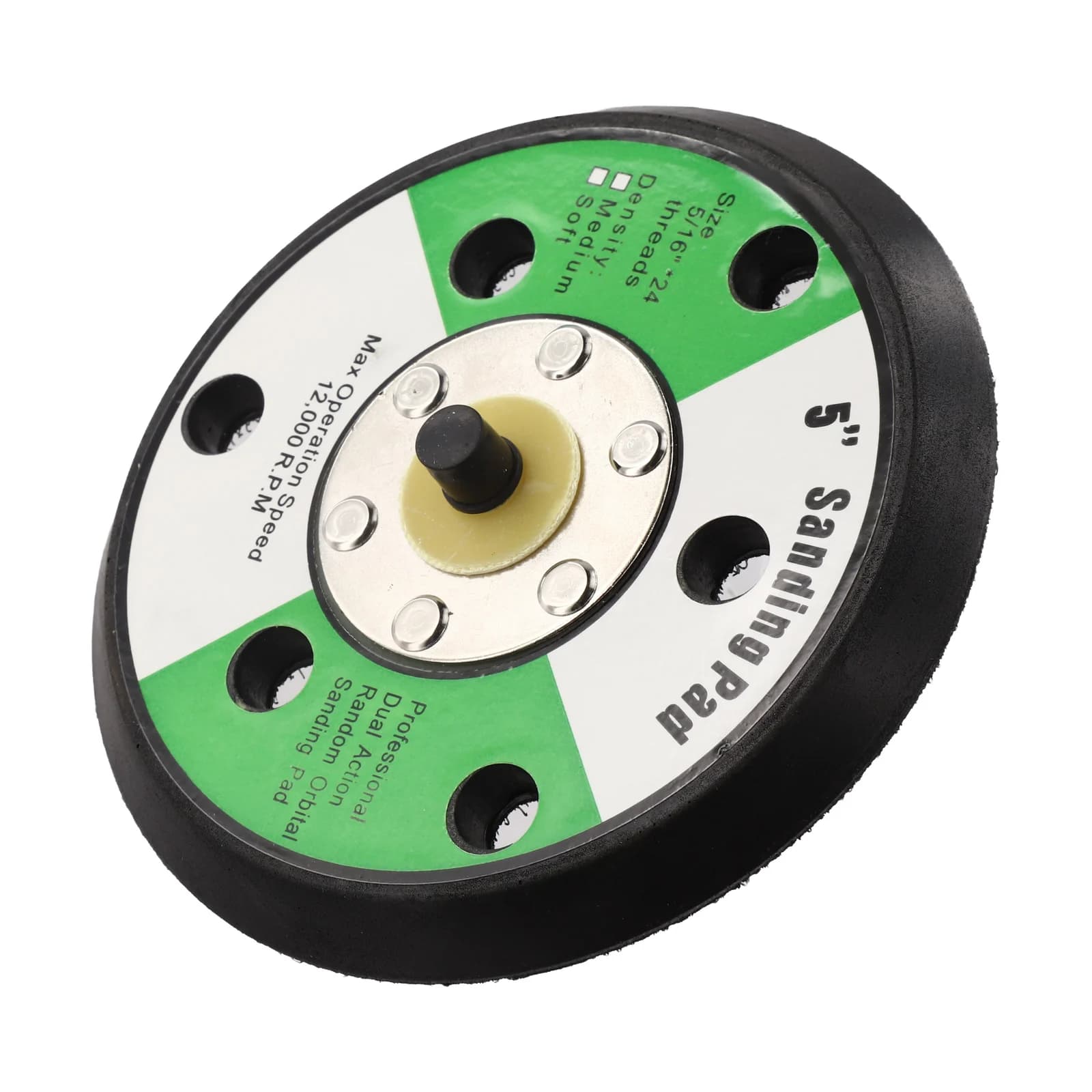5 inch air sanding machines 125 mm 6 holes 5/16 "UNF male thread polishing machine Sponge abrasive disc