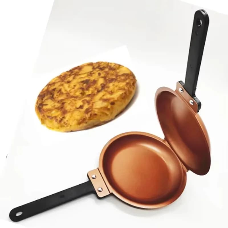 Anti-stick folding double-sided pancake pan, two-sided pancake machine, frying pan