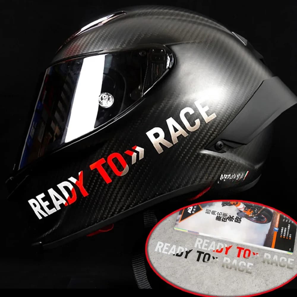 1PC PRONTO PER RACCIA Adesivi per casco moto Decalcomanie per KTM Super Adventure Duke RC 390 690 790 890 1090 1190 1290 R