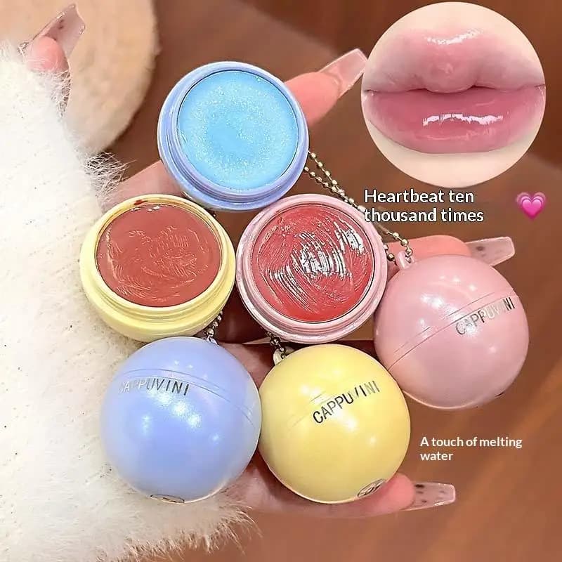 Cappuvini Mirror Lip Glaze Lucidalabbra a Lunga Durata Effetto Specchio, Rossetto Nude Illuminante, Tinta Labbra Glitterata Effetto Acqua, Trucco Labbra