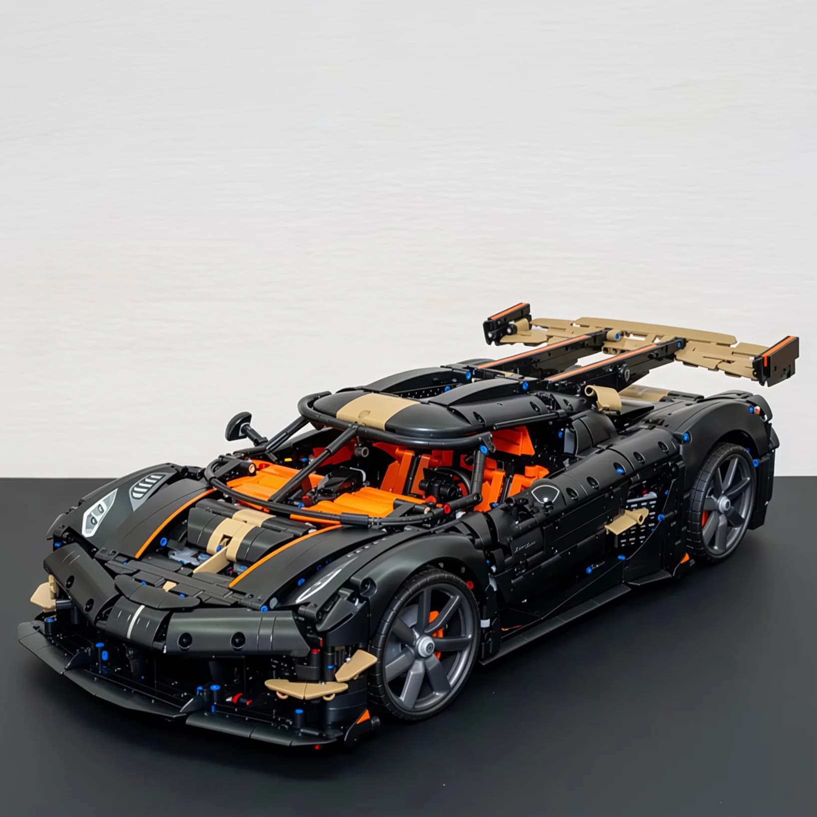 Hot Toys 2026 New 4104pcs HighTech Track Limited Edition Racing Megacar Supercar Building Block Puzzle Model Birthday Gift