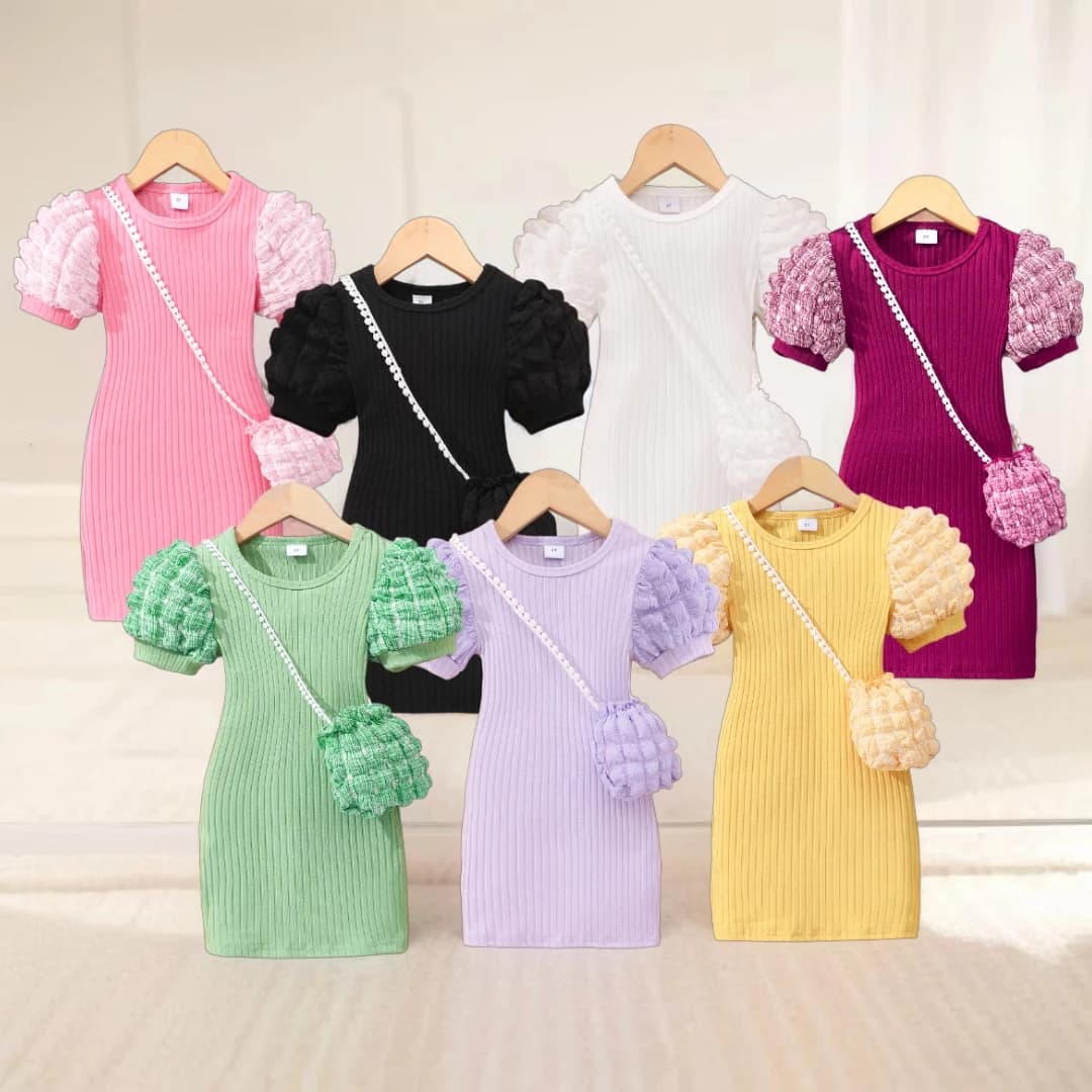 1948 free bagefibr'32 2-8 anni vecchio vestito Midi bambini ragazza vestiti estate moda manica corta neonata vestito aderente ragazze avvolgere vestito stretto