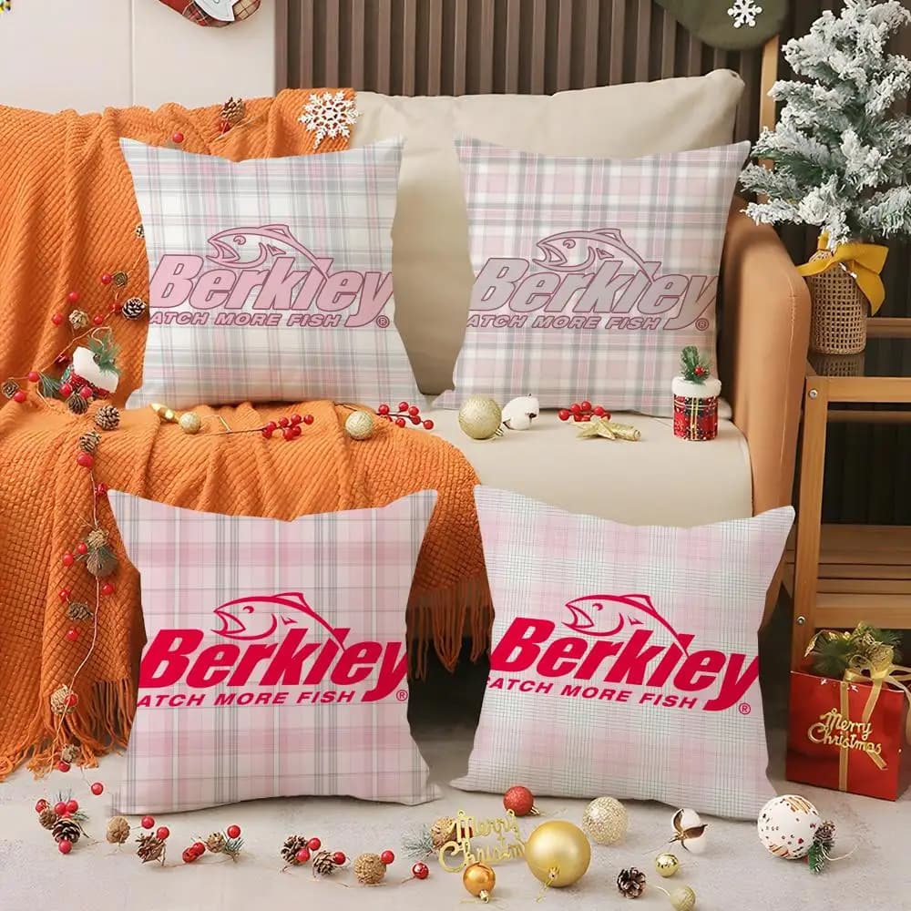 Federa per cuscino di alta gamma Luer B-Berkley Fishing Match con stampa, federa decorativa per divano del soggiorno, copricuscino per camera da letto