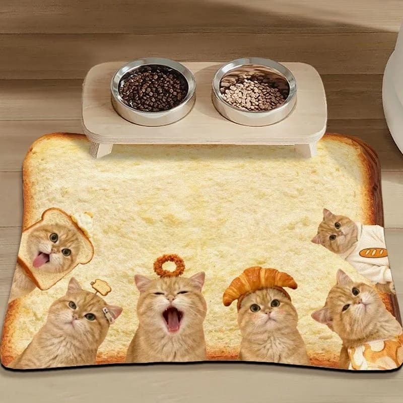 Tappetino Assorbente per Animali Domestici a Forma di Dinosauro in Silicone, Antiscivolo, per Ciotole Universali per Cani