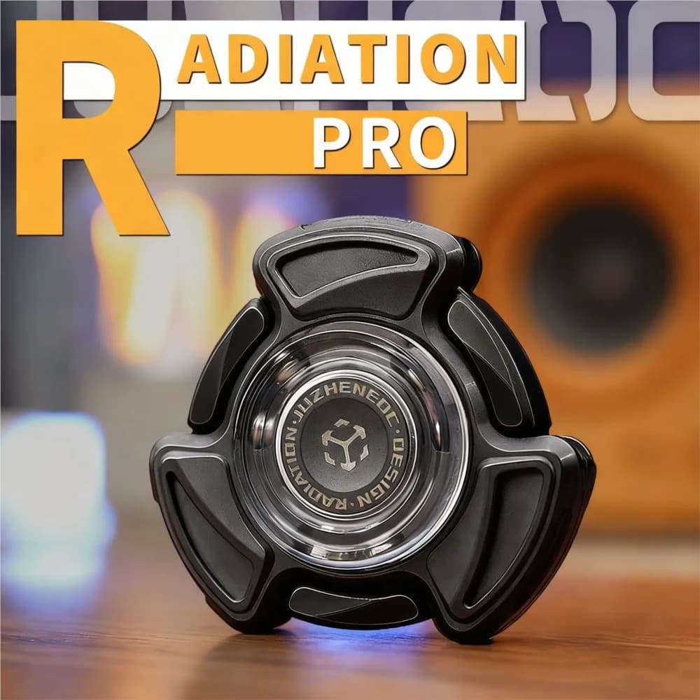 JUZHEDC Radiazioni Pro Fidget Spinner Ansia Sollievo Spinner Giocattoli Giocattolo antistress