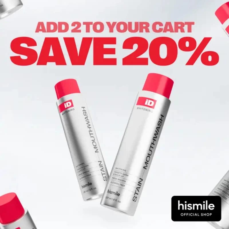 Hismile iD Stains removal collutory 237ml | Teeth whitening neckline that refreshes breath with natural essential oils
