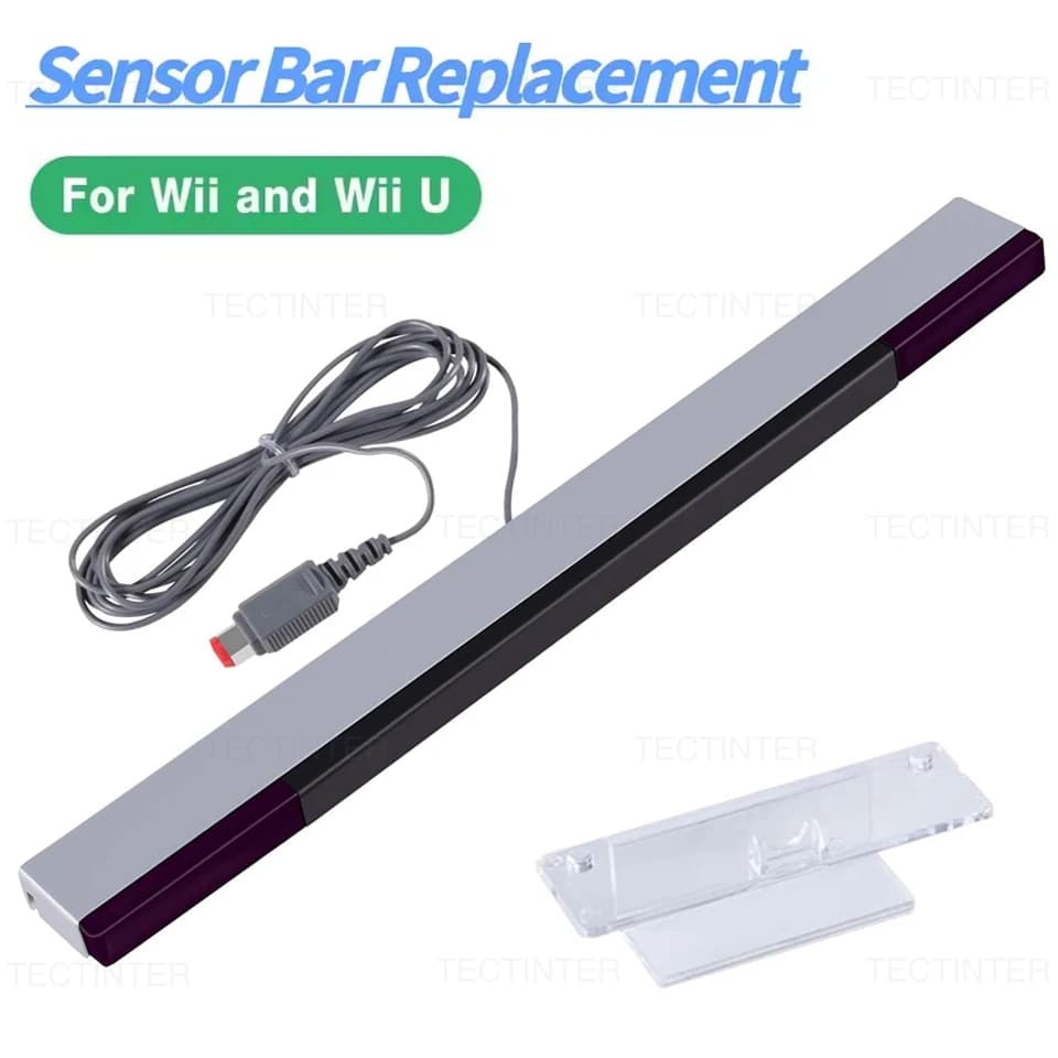 Ricevitore USB con Sensore di Movimento Cablato per Console Nintendo Wii/Wii U, Ricambio con Cavo di Prolunga, Accessori a Raggi Infrarossi