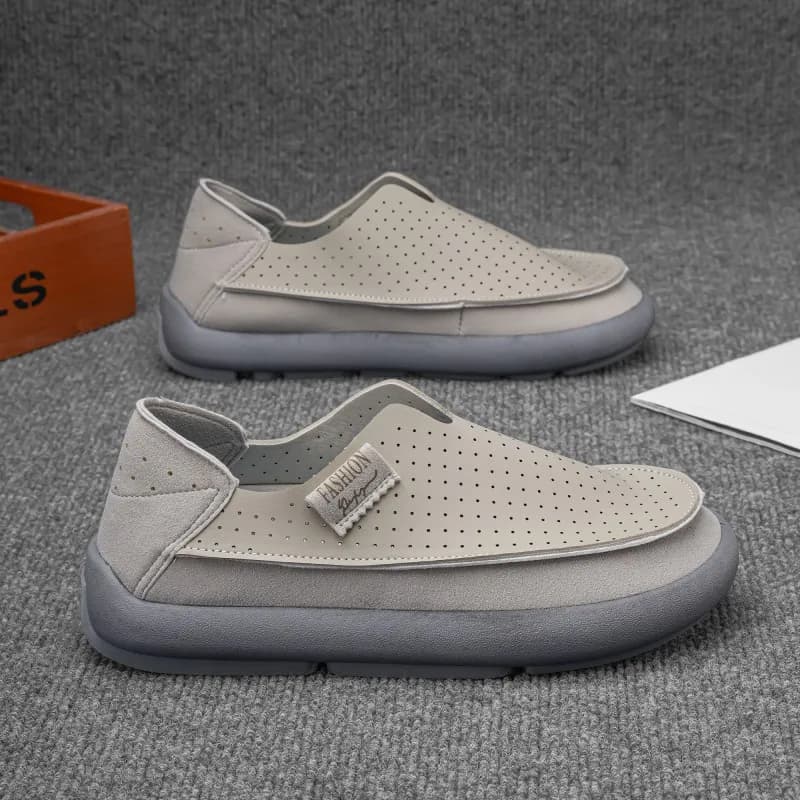 Vibration-proof Men Running Shoes Multi-layer Cushion Mesh Stable Sole For Long Run On Hard Asphalt Cement Ground