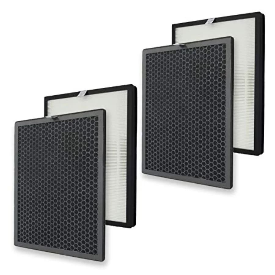 Set di Filtri di Ricambio Compatibili con Purificatore d'Aria Alexapure Breeze 3049 AP-B102, Confezione da 2 Filtri HEPA H13 e a Carbone Attivo