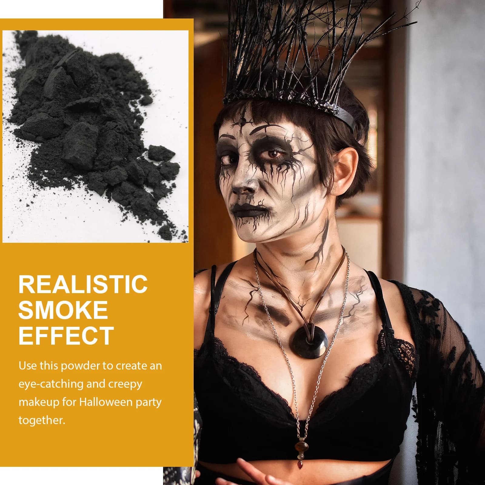 Halloween makeup Film and television Soot dust Shades Palette Accessory Face Special effect Campus for theatrical performances pink