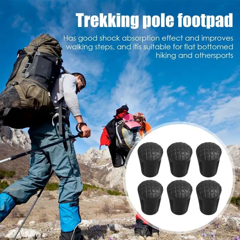 6 pcs/set tips for walking poles tips for non-slip rubber sticks protective covers for Trekking sticks accessory for Trekking sticks