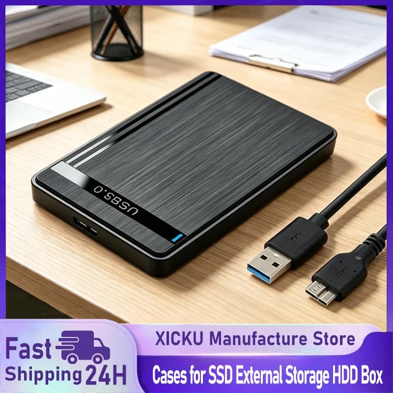 2.5 Inch HDD Enclosure 5Gbps SATA to USB 3.0 SSD HDD Case Micro Interface USB 3.0 External Mobile Hard Disk Case For Home