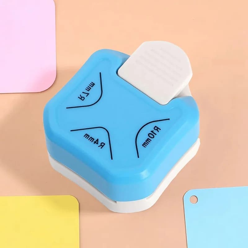 R4/R7/R10 Compact Mini 3 In 1 Corner Rounder Cutter Paper Punch For Scrapbook Photo Card Business Card Label DIY Craft Tool Set